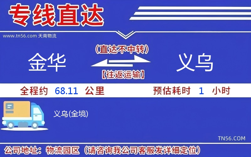 金华到义乌物流公司